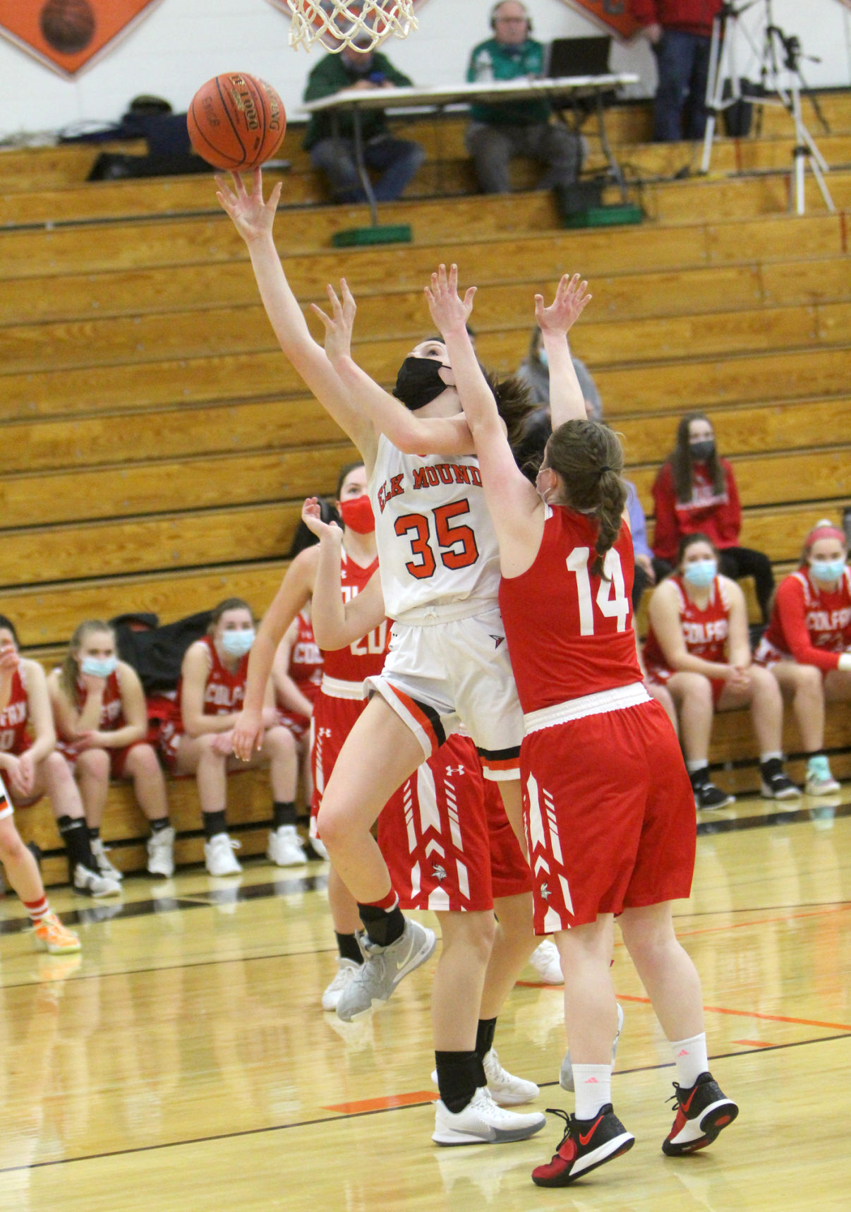 Colfax at Elk Mound girls basketball 1-25-21
